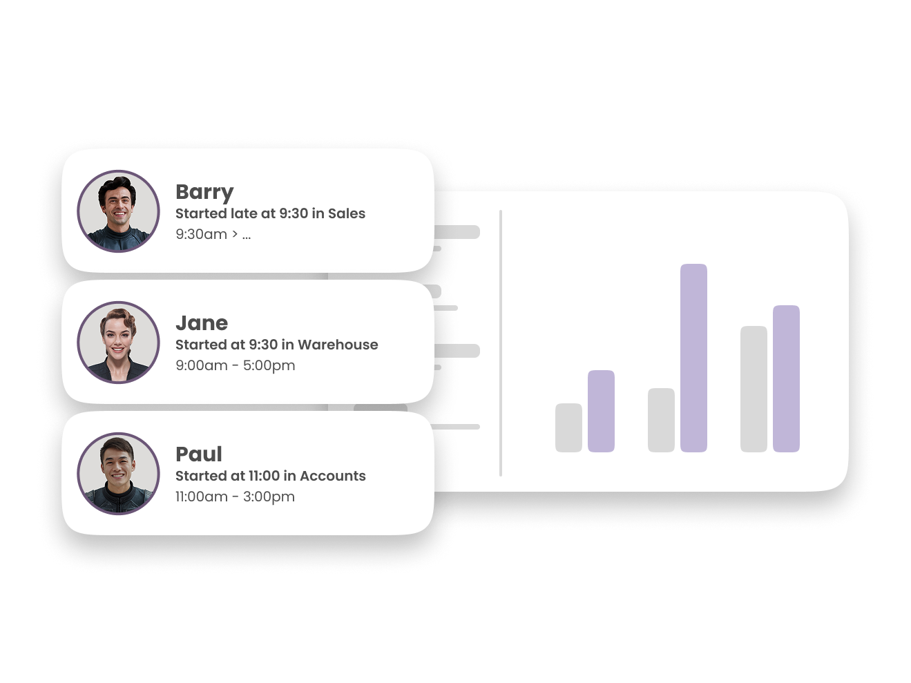 Martian Logic workforce management software showing dynamic rostering and work patterns
